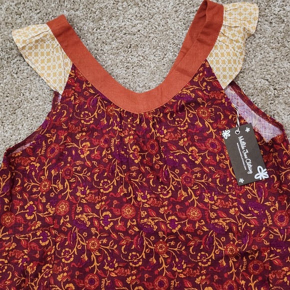 NWT Matilda‎ Jane Enchanted Garden Beach Bonfire V-Neck Printed Swing Tank Sz 16 - Picture 3 of 7
